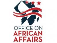 DC Mayor's Office of African Affairs logo in dark teal and red
