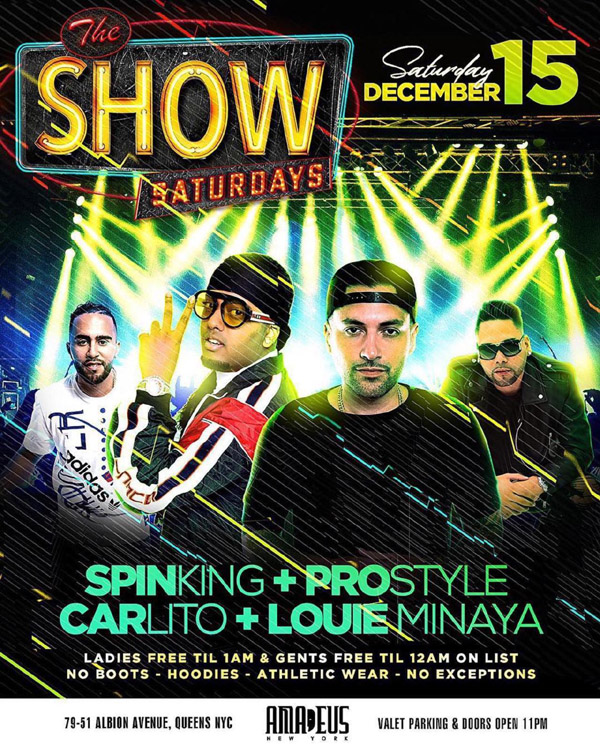 Show Saturdays at Amadeus Nightclub in Queens Show Saturdays at Amadeus Nightclub in Queens